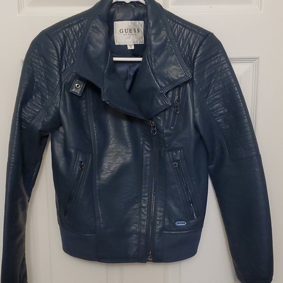 Womens guess moto jacket - Picture 5 of 8